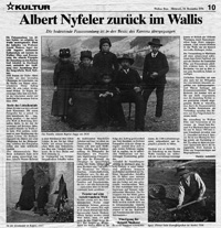 Zeitungsartikel Waliser Bote, 20.11.1996